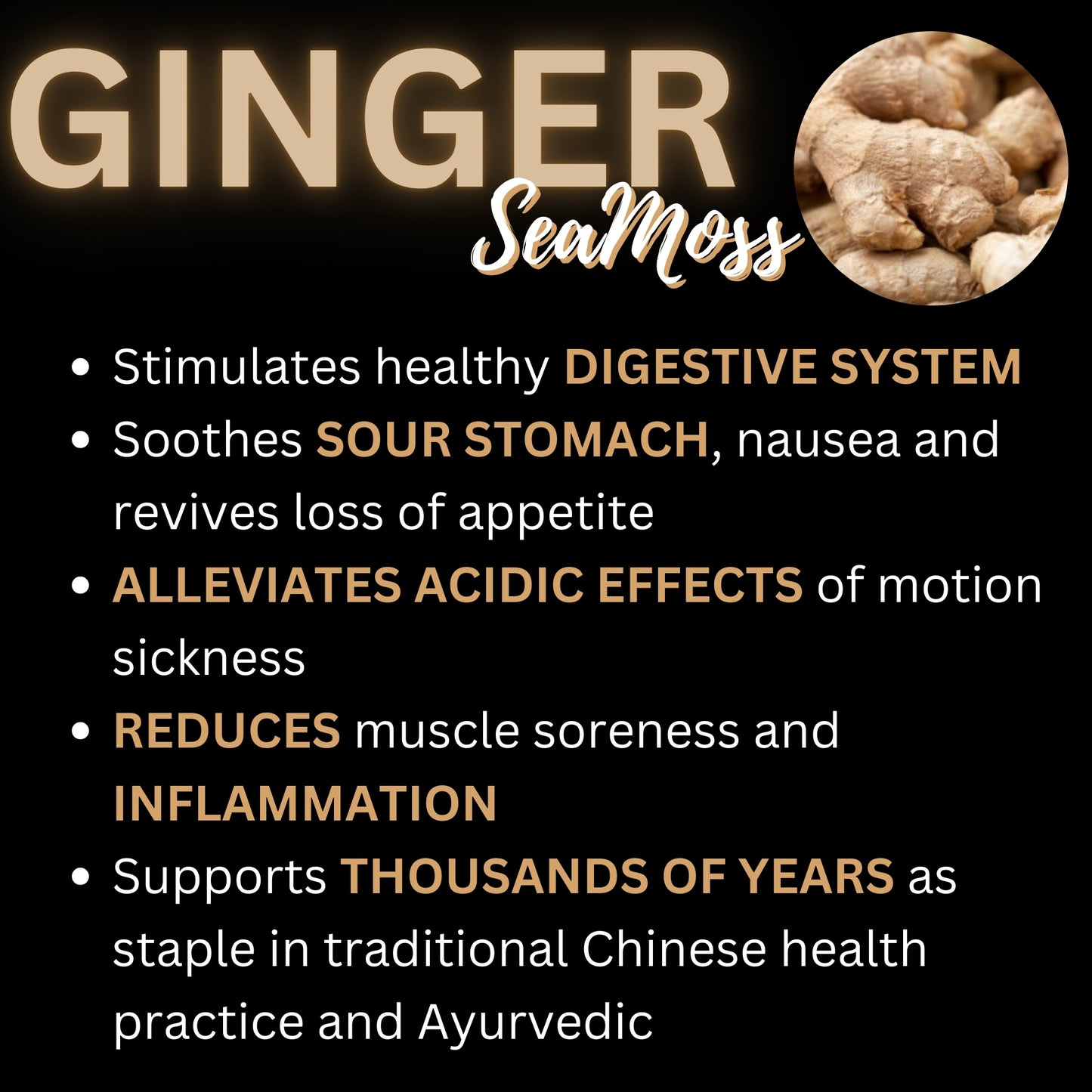 Ginger SeaMoss Gel