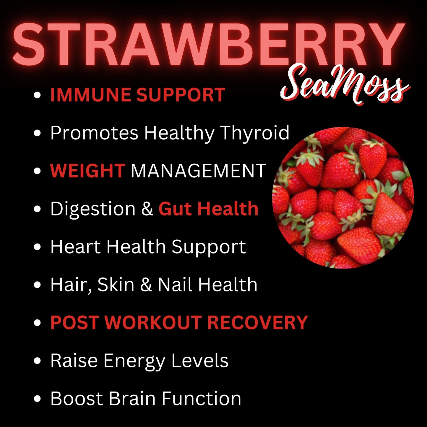 Strawberry SeaMoss Gel