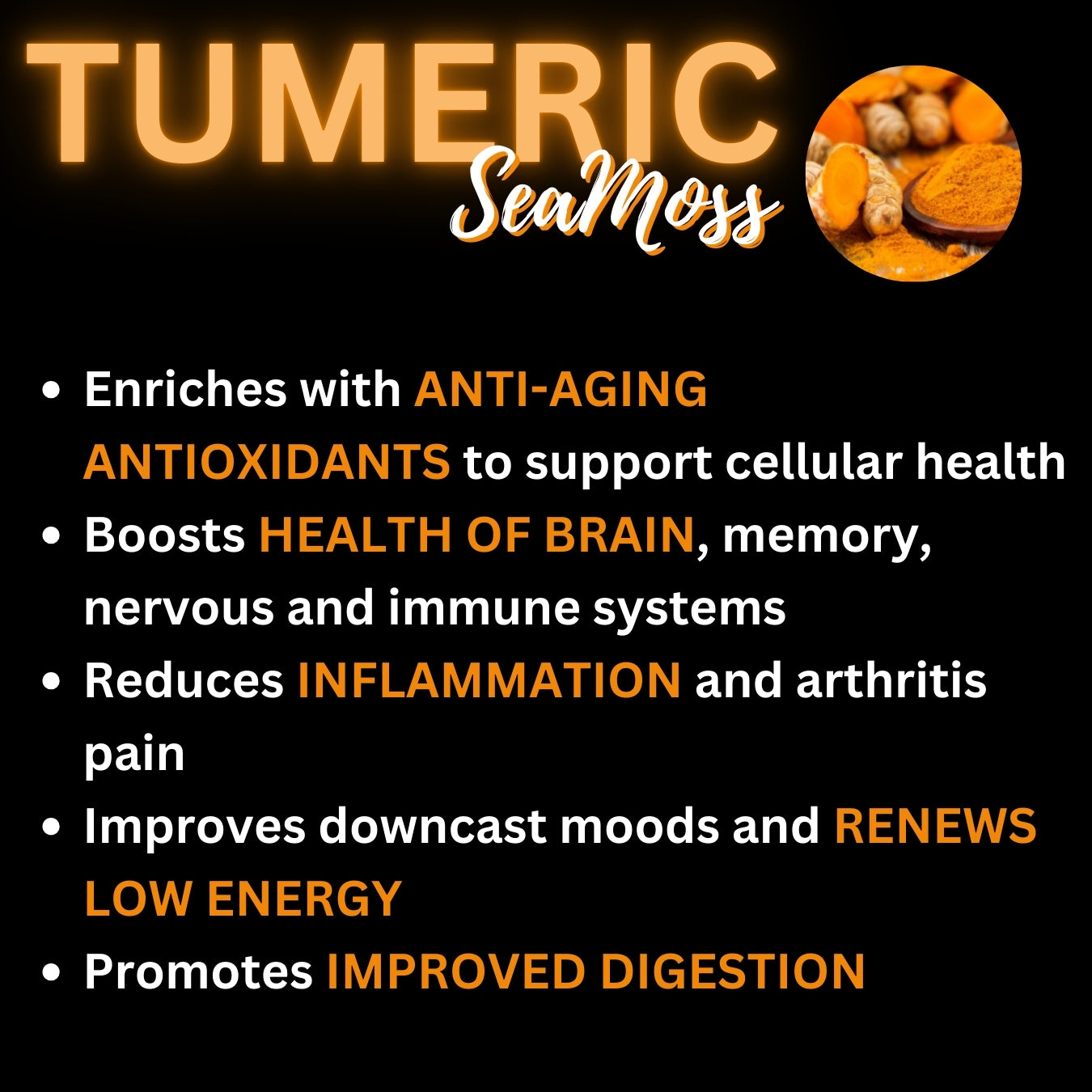 Tumeric SeaMoss Gel